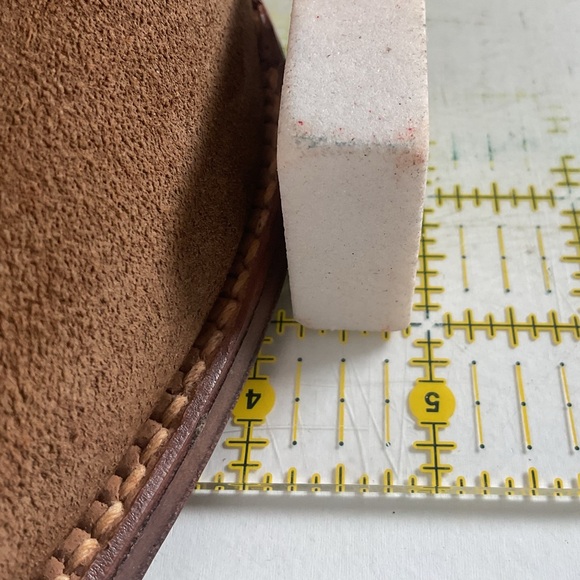 1960s Rodeo Suede Cowboy Boots 11.5 D Rough Out USA Made - Picture 4 of 16